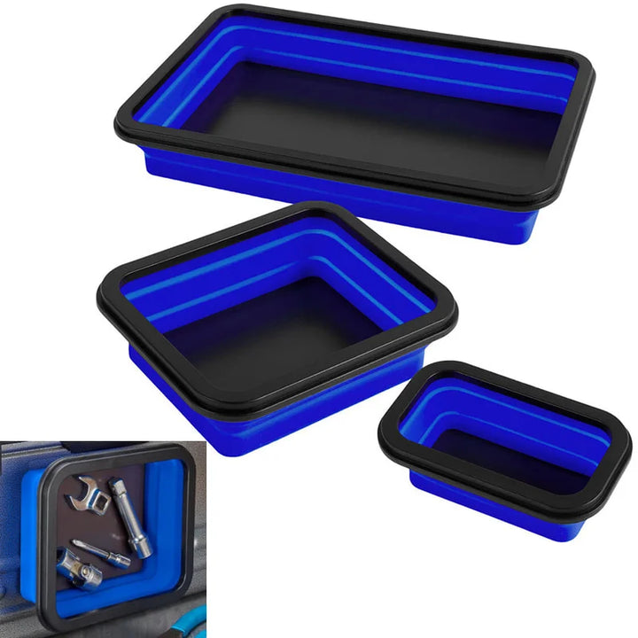 The Nut Buckets (3-Piece Magnetic Parts Tray)
